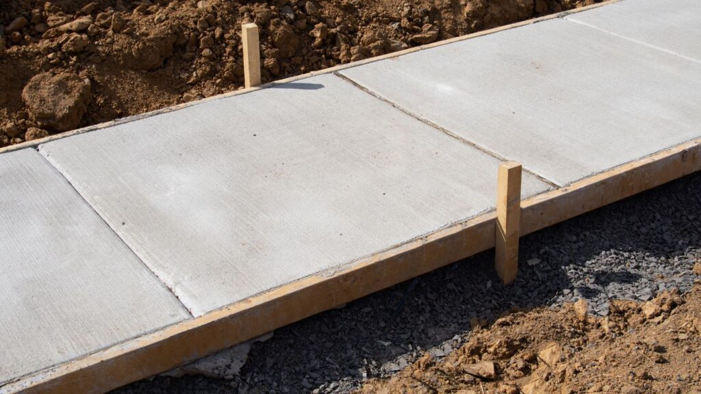Essential Elements For A Concrete Sidewalk 2 newly installed concrete sidewalk in manassas, va