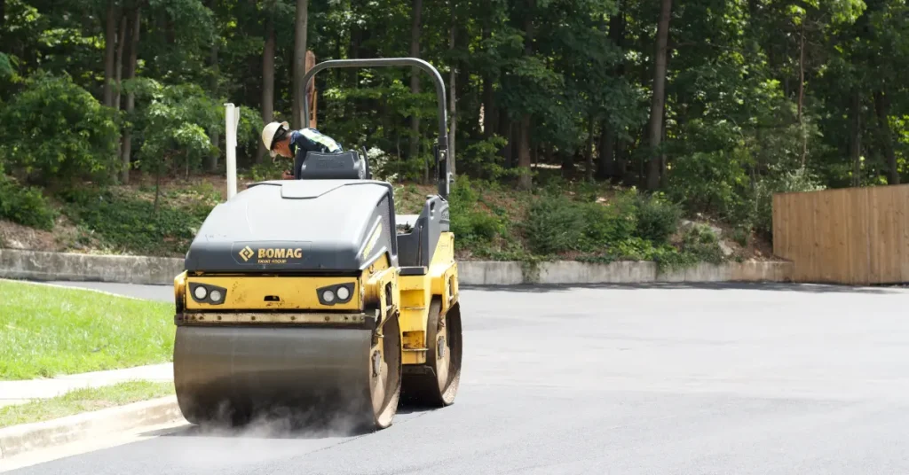 Virginia’s #1 Paving & Concrete Service Provider 1 roller